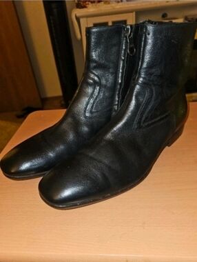 PAUL SMITH 'Chelsea' Zip Boots Beautiful Black Leather Size 9.5US/42.5EU/8.5UK